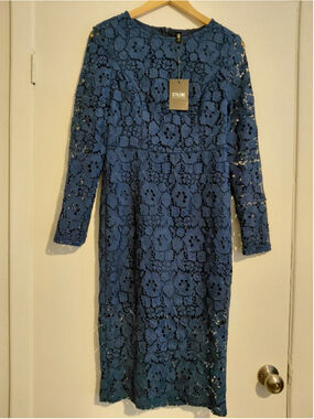 ladies nwt navy blue long sleeve dress STYLEWE Medium